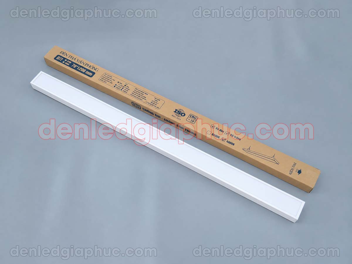 Hình ảnh đèn văn phòng 1200x70x40 vỏ trắng