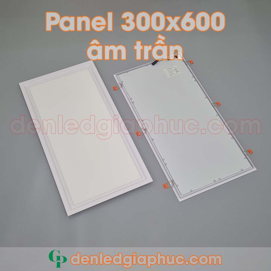 Đèn panel âm trần 300x600 24w tai cài - Lắp trần thạch cao khoét lỗ