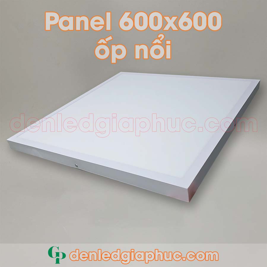 Đèn led panel 600x600 lắp nổi ốp trần vuông 48w