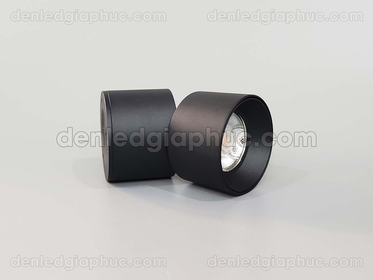 Hình ảnh đèn ống bơ xoay 360 độ 15w vỏ đen