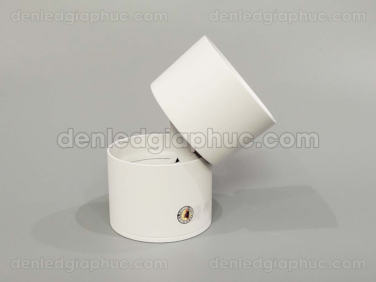 Hình ảnh đèn ống bơ gắn nổi xoay 15w vỏ trắng