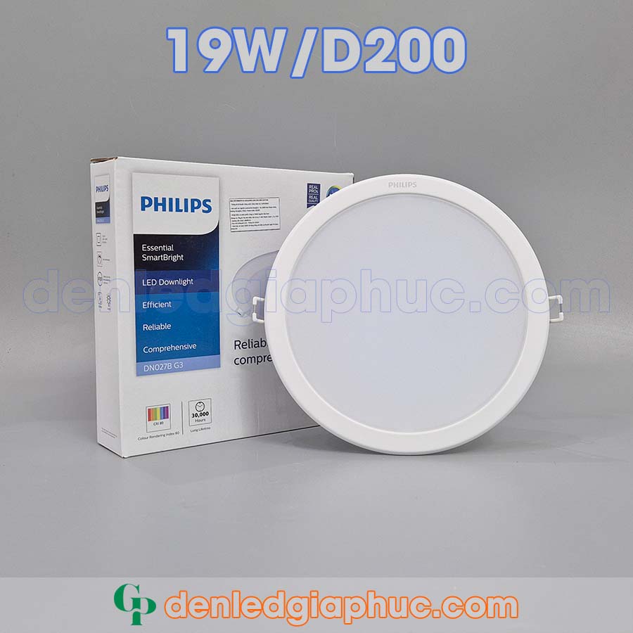 Đèn downlight philips DN027B G3 19W D200 RD