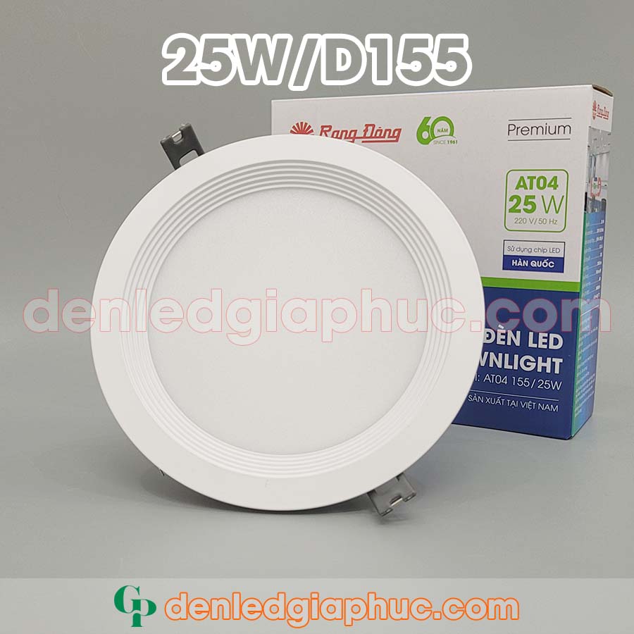 Đèn âm trần downlight 25w D155 AT04 Rạng Đông