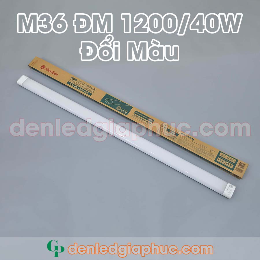 Đèn bán nguyệt đổi màu 1m2 40w M36 ĐM Rạng Đông