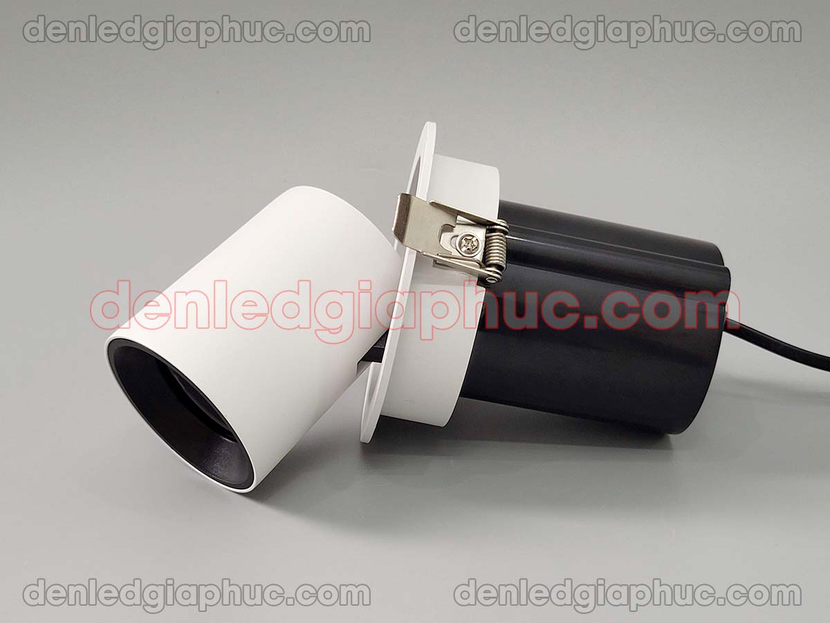 Hình đèn rọi âm trần chỉnh hướng 7w 3 màu