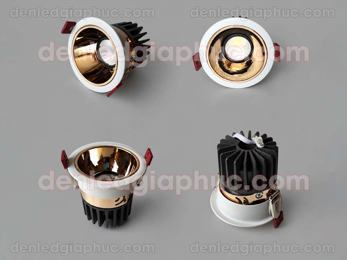 Hình ảnh đèn led spotlight 20w chóa vàng