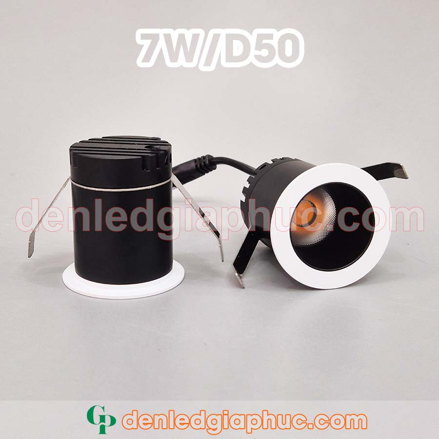Đèn Spotlight Mini 7W D50 âm trần rọi nhỏ